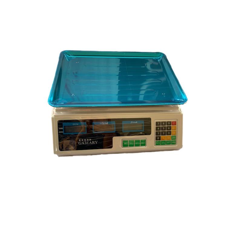 ترازوی فروشگاهی بدون علمک سفید ظرفیت 50 کیلوگرم