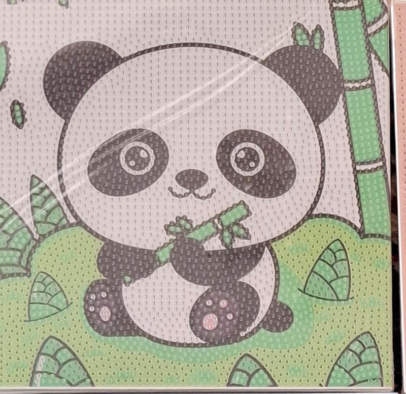 نقاشی الماسی بوم ۲۰×۲۰ پاندا