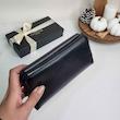 کیف پول دوطبله چرم طبیعی
