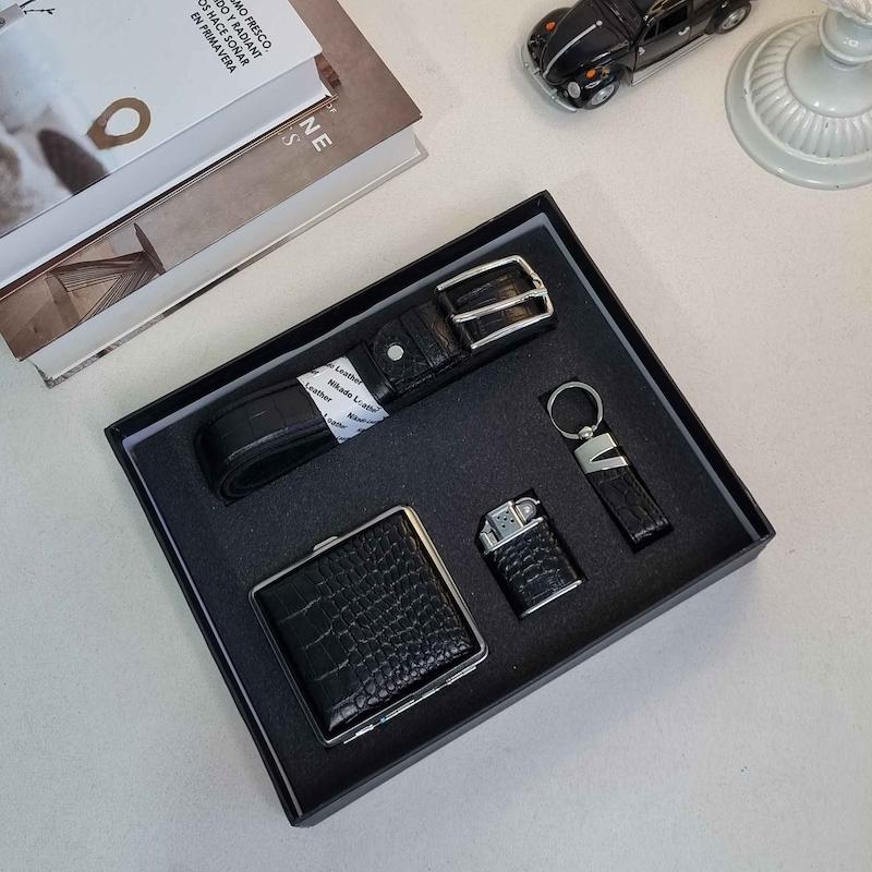 ست هدیه چرم طبیعی