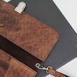 کیف مدارک چرم شتری