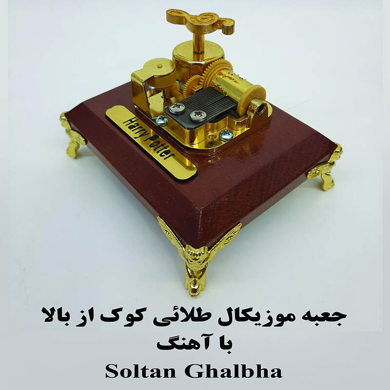 جعبه موزیکال کوکی طلائی کوک از بالا با اهنگ Soltan ghalbha