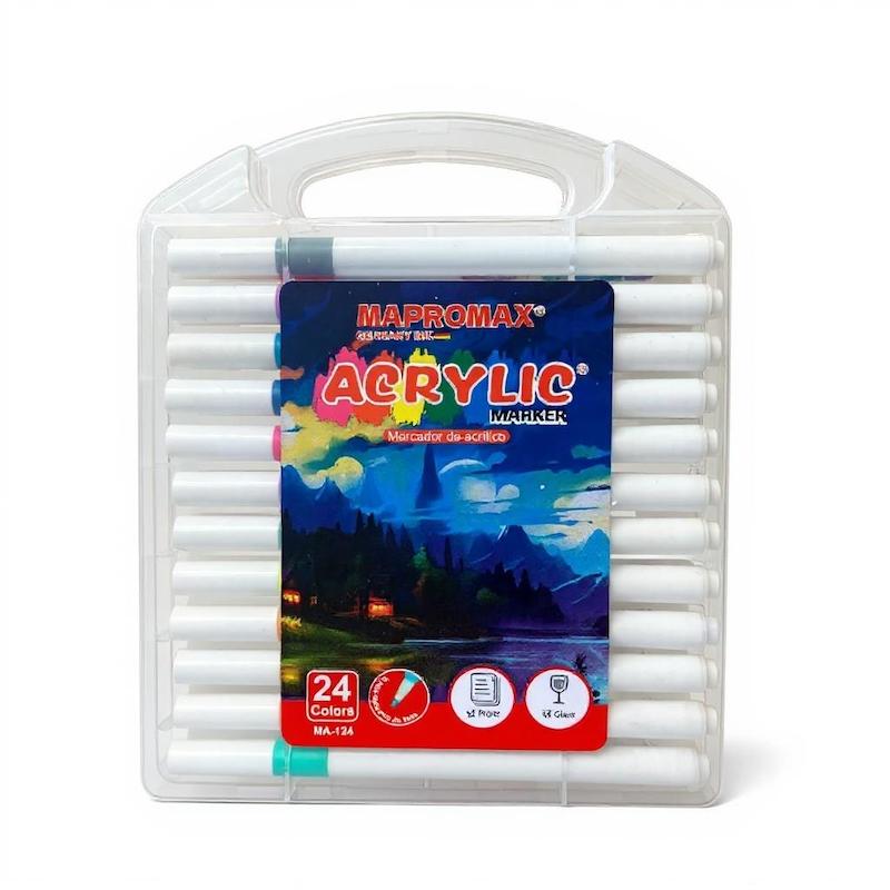 ماژیک 24 اکرولیک قلمی mapromax ( کد 124 )