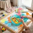 اسباب بازی سینک ظرفشویی دایناسور همراه ماهیگیری 6069