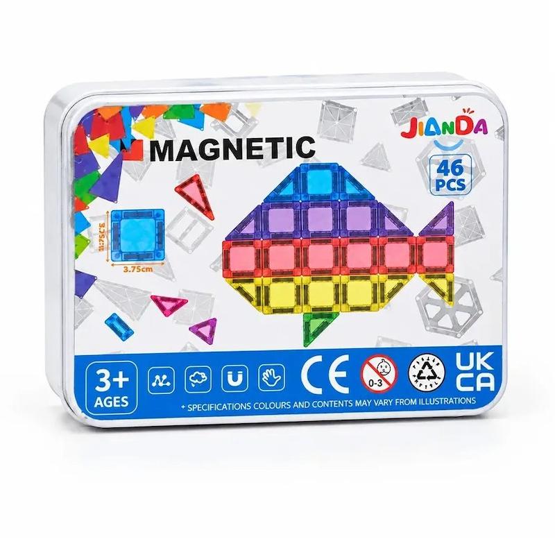 مگنت تایل 46 قطعه جعبه فلز JD-46M JIANDA