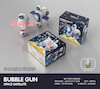 تفنگ حباب ساز چراغدار مخزندار 8110 طرح فضایی