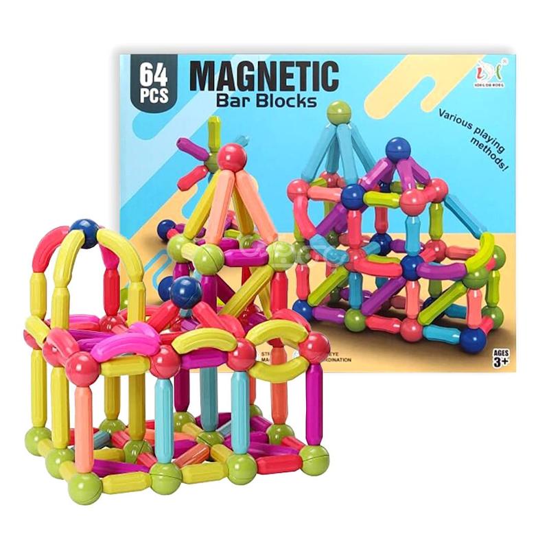 مگنت گوی و میله 64 قطعه 