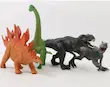 فیگور باغ وحش دایناسور 4 عددی با سفره نیکی تویز