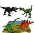 فیگور باغ وحش دایناسور 4 عددی با سفره نیکی تویز