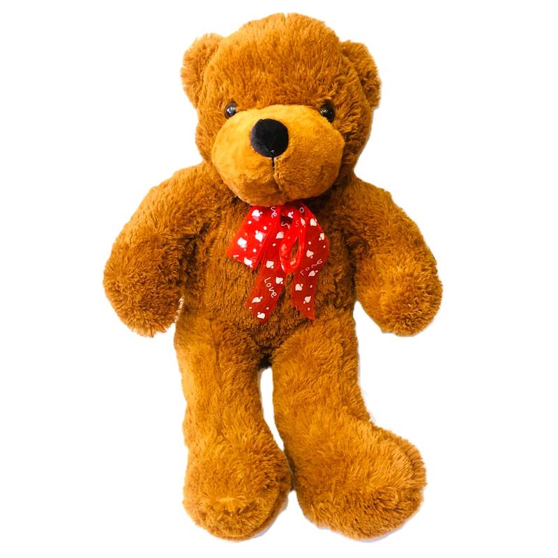 عروسک پولیشی خرس قهوه ای ایستاده 70 سانت