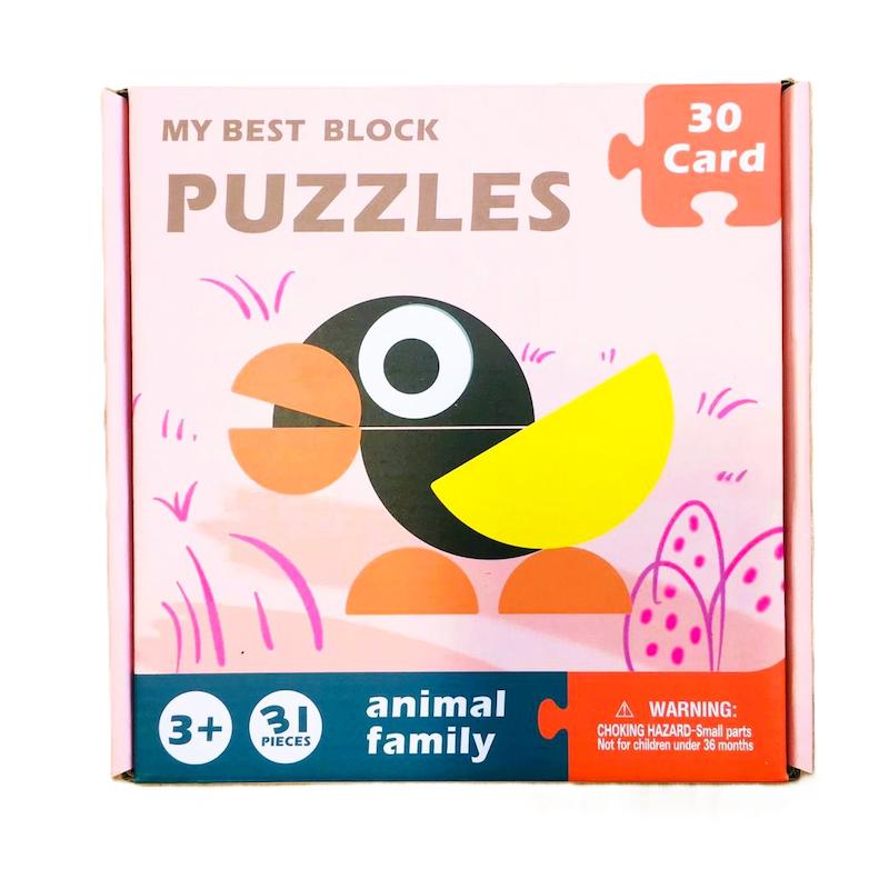 پازل تطابق اشکال چوبی