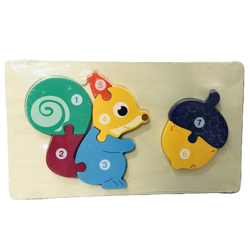 پازل چوبی برجسته آموزشی خردسال P1 1206