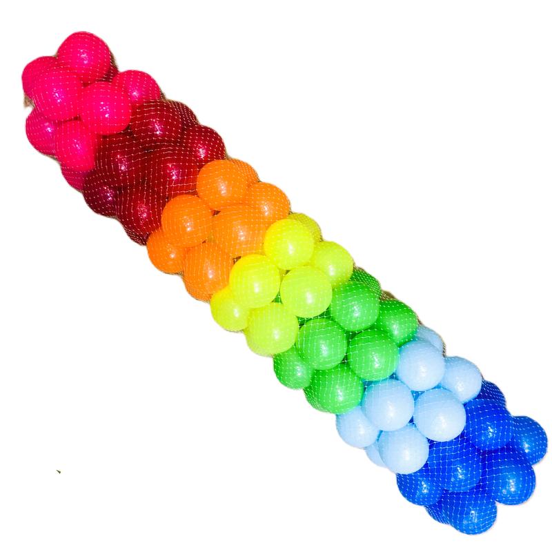 توپ استخر بازی 100 عددی هفت رنگ