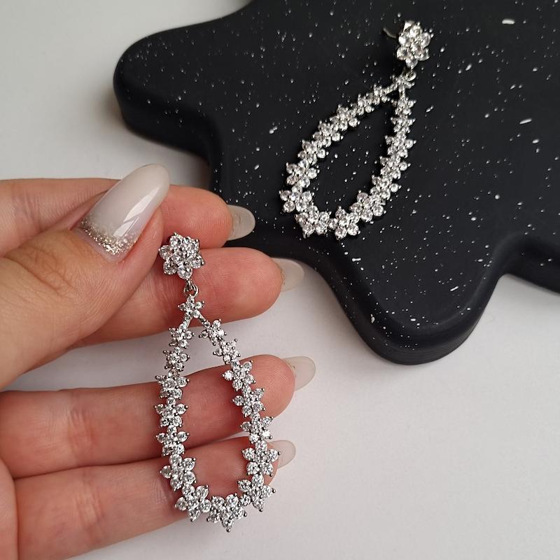 گوشواره جواهری فلاور