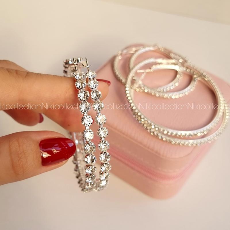 گوشواره های تنیسی جواهری