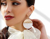 گوشواره صدف طلایی