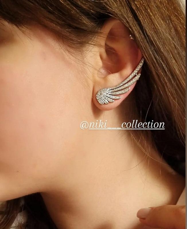 گوشواره ایرکاف جواهری بال فرشته