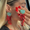 گوشواره ساحلی قرمز دلبری