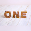 حروف ONE چوبی