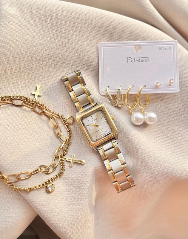 ساعت کاسیو سیلور گلد