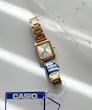 ساعت زنانه کاسیو طلایی صفحه نقره ای