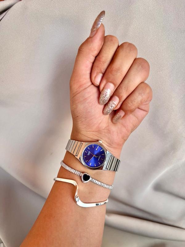 ساعت کاسیو کرکره ای صفحه آبی 