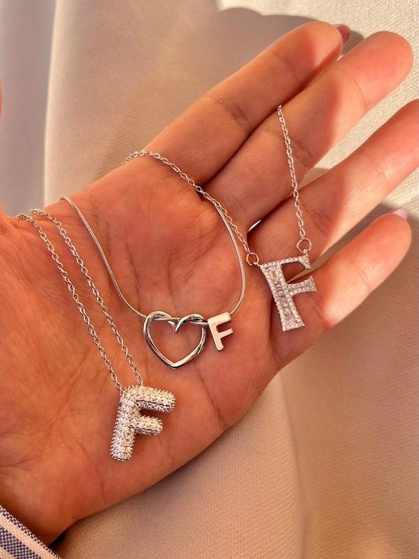 گردنبند هدیه حرف F