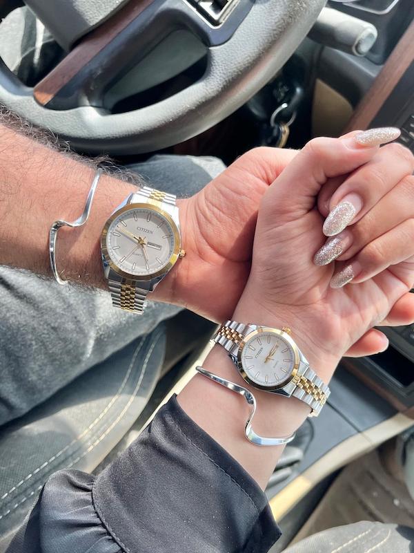 ساعت اورجینال Citizen سیلور گلد