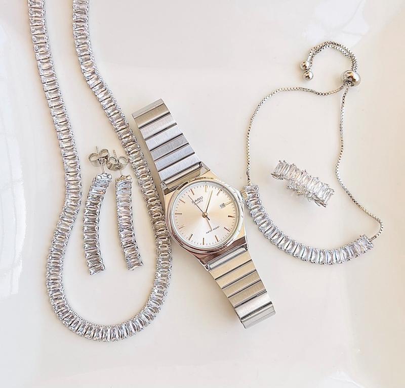 ساعت کاسیو فول سیلور / آیتم های تنیسی ست