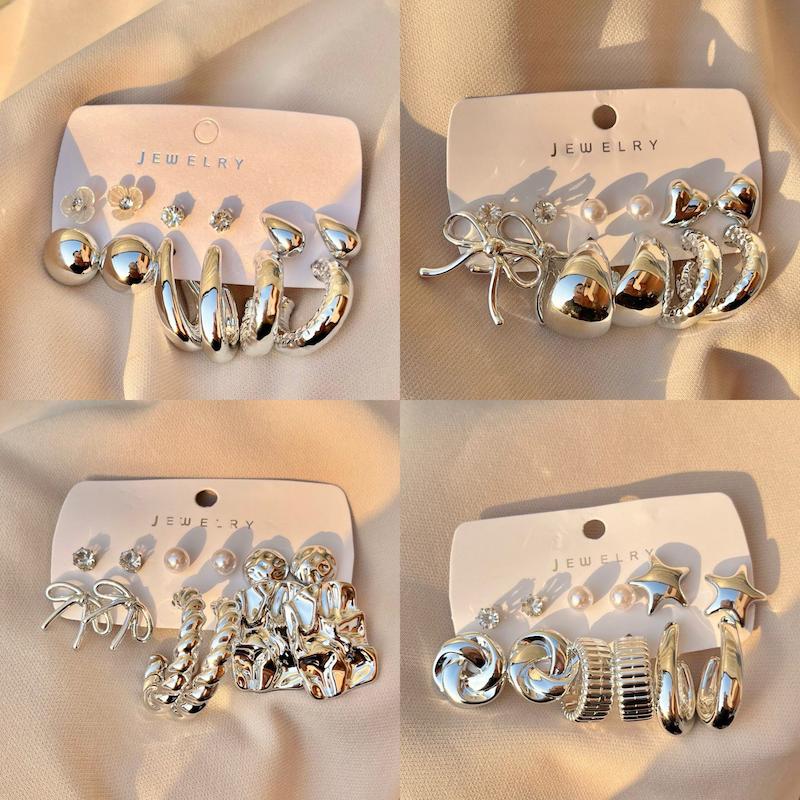 پک گوشواره آبکاری نقره