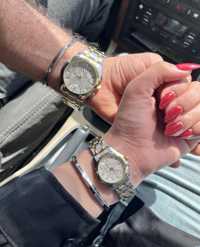 ساعت walar دو رنگ