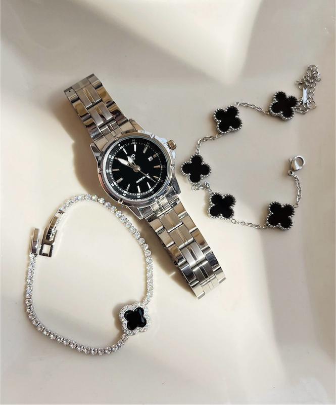 دستبند ونکلیف مشکی