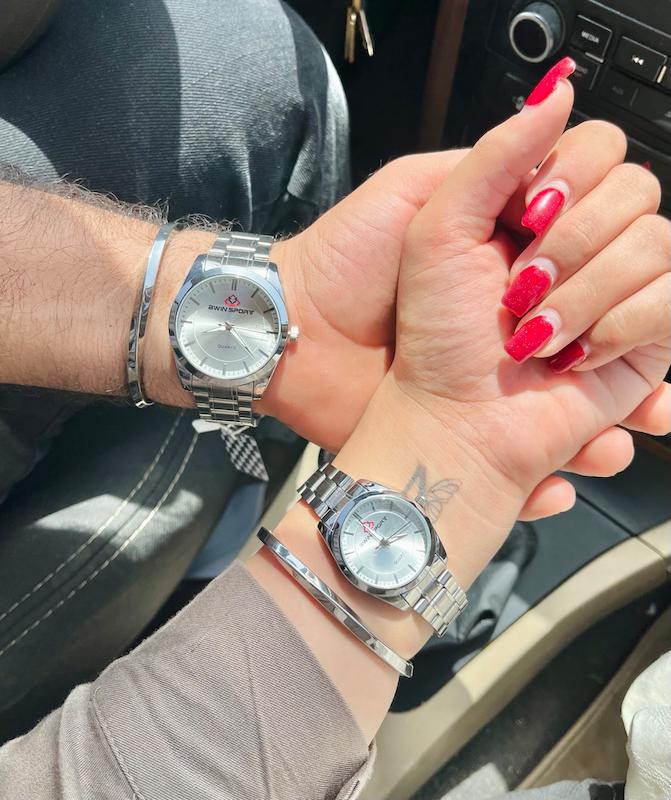 ست ساعت AwinSport فول سیلور