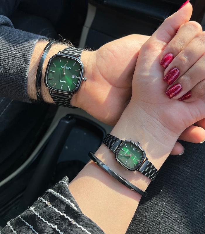 ساعت کاسیو اولدمانی بلک گرین