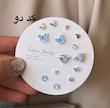 پک گوشواره میخ نقره