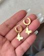 پک گوشواره استیل طلایی