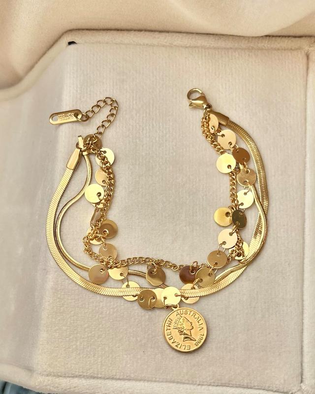 دستبند ۴ لاین استیل