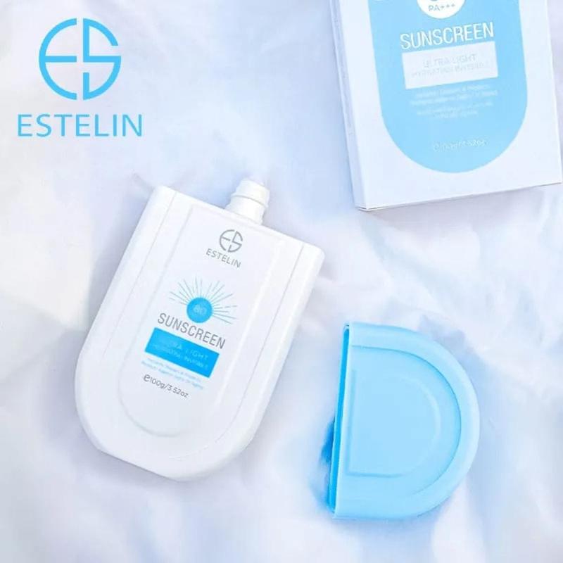 کرم ضد آفتاب استلین آبی SPF80 بی رنگ حجم 100 میلی لیتر