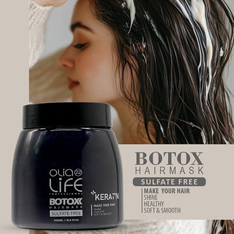 ماسک مو بوتاکس داخل حمام بدون سولفات اولیالایف _ Olia Life حجم 500 میل