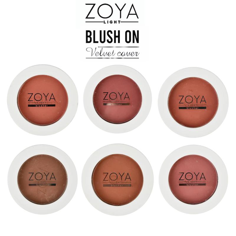 رژ گونه تک رنگ زویا _ Zoya ایتالیا در 6 رنگ