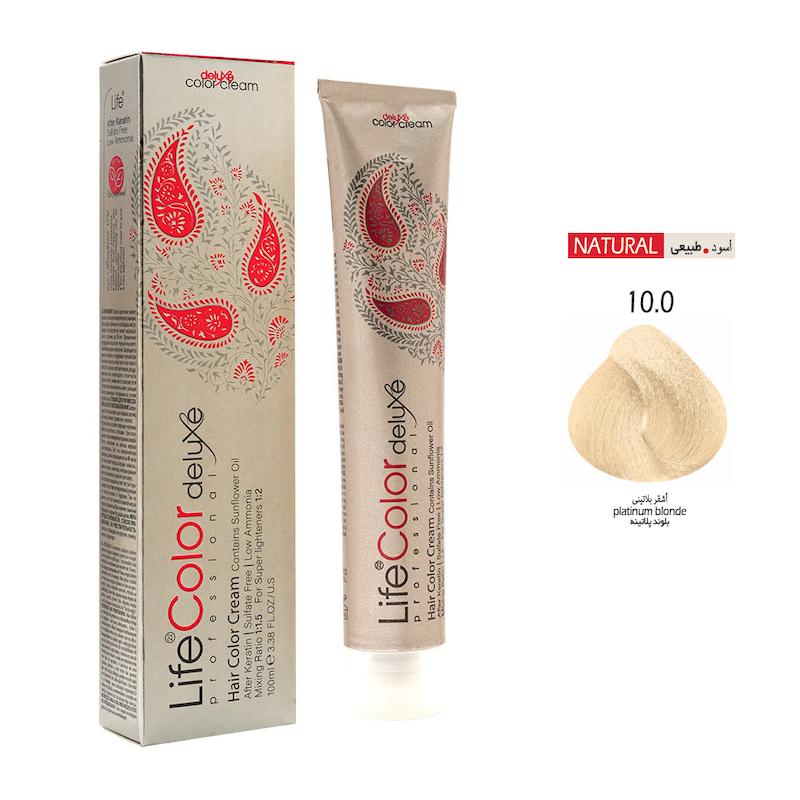 رنگ مو لایف ایتالیا شماره 10.0 بلوند پلاتینه حجم 100 میل