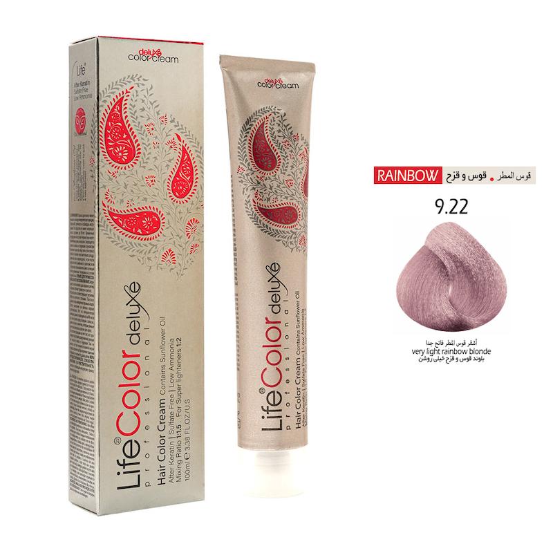 رنگ مو لایف _ Life ایتالیا شماره 9.22 بلوند قوس و قزح خیلی روشن حجم 100 میل