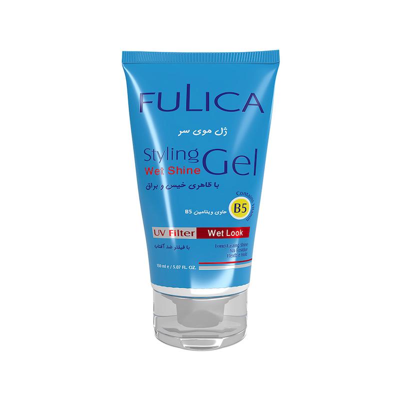 ژل موی سر فولیکا _ Fulica مدل خیس و براق حجم 150 میل