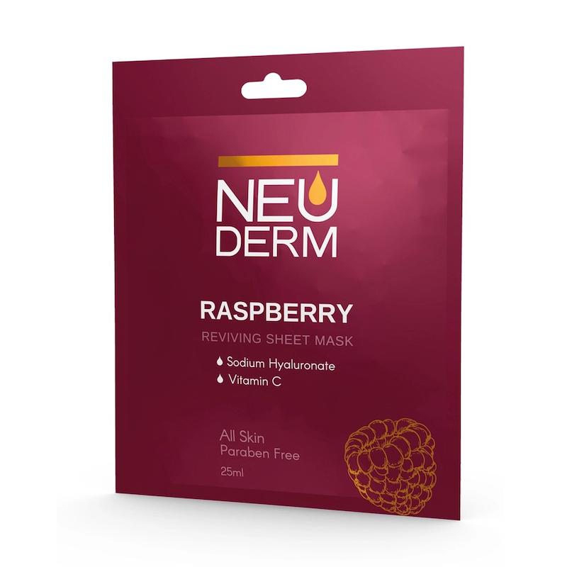 ماسک صورت ورقه ای نئودرم حاوی عصاره رزبری