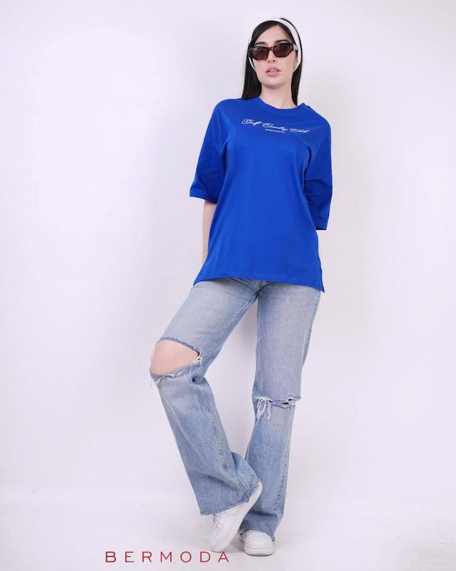 تیشرت لانگ نوشته