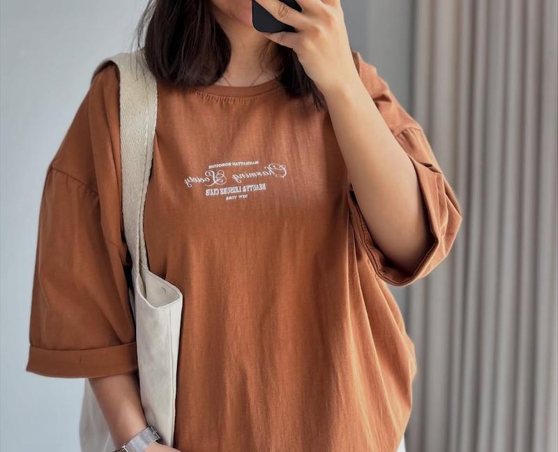 تیشرت باکسی نوشته