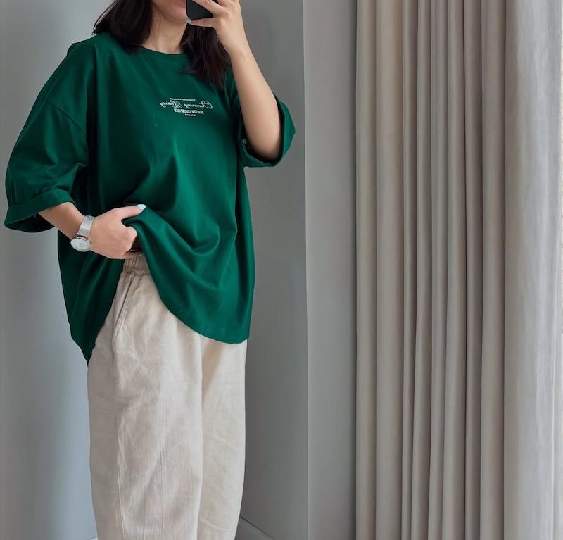 تیشرت باکسی نوشته