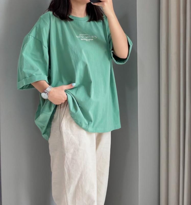 تیشرت باکسی نوشته