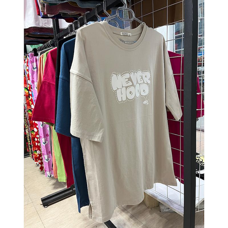 تیشرت لانگ never hood
