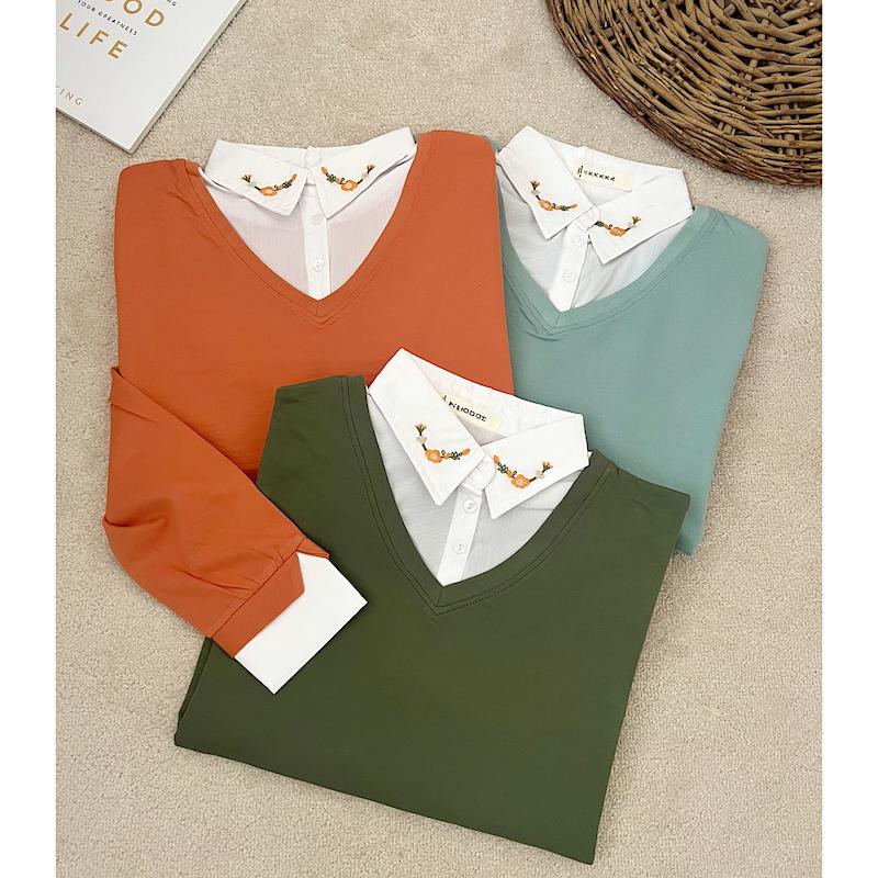 بلوز دورس یقه دار